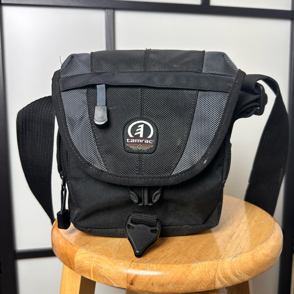Tamarac Black and Gray Camera Bag